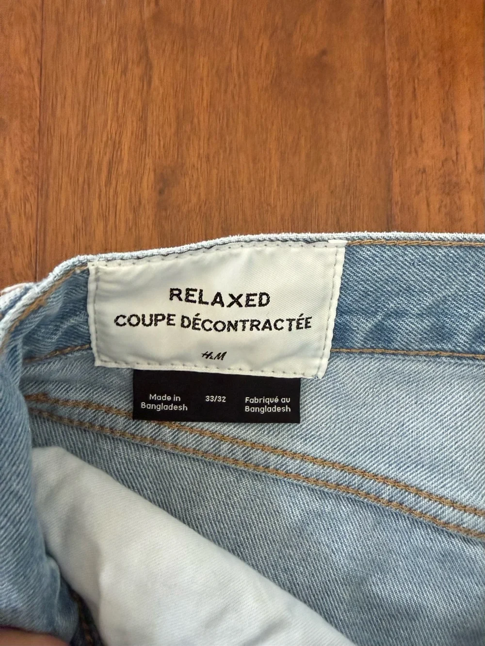 H&M Relaxed Light Blue Straight-Leg Men's Jeans